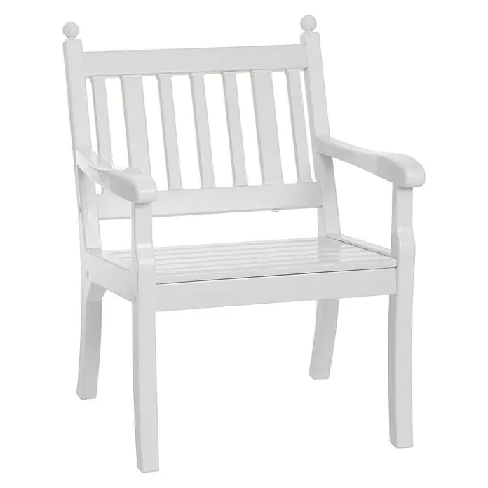 Blome Hohenzollern Gartensessel - 68 cm, PVC, Weiß - Vorderansicht