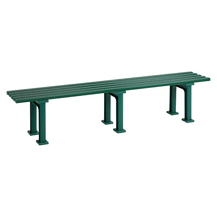 Blome Gartenbank Mono II - 200 cm, PVC, Moosgrün - Vorderansicht