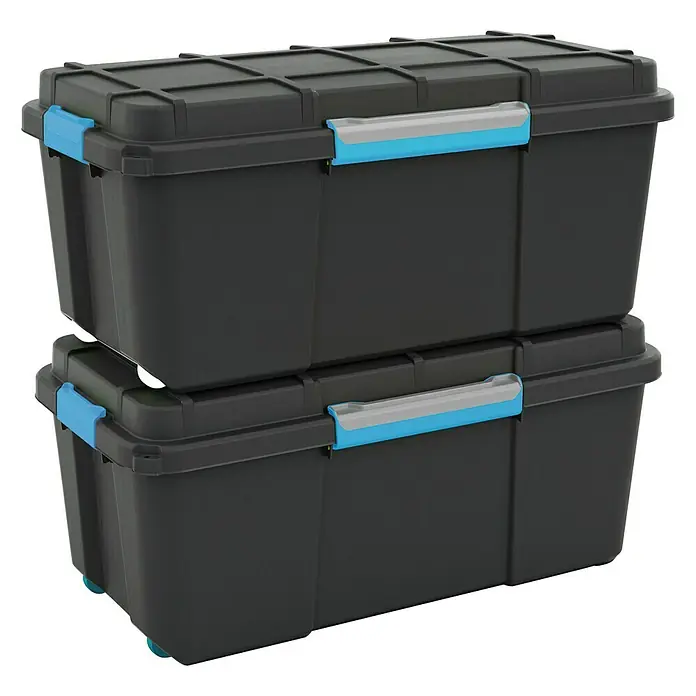KIS Aufbewahrungsbox Scuba L - L x B x H: 78 x 39,5 x 35 cm, Kunststoff, Anthrazit