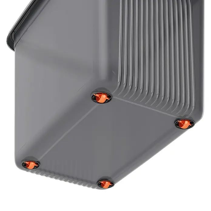 KIS Aufbewahrungsbox K-Latch XXL - L x B x H: 59 x 39 x 45 cm, Grau, Orange, Kunststoff