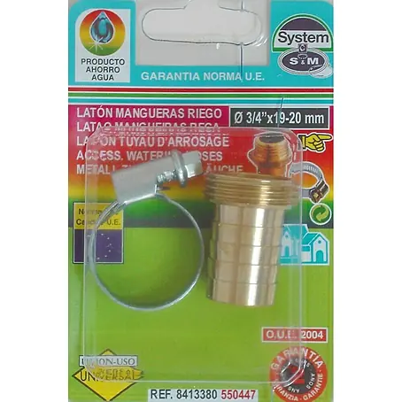 Adaptador para manguera Macho