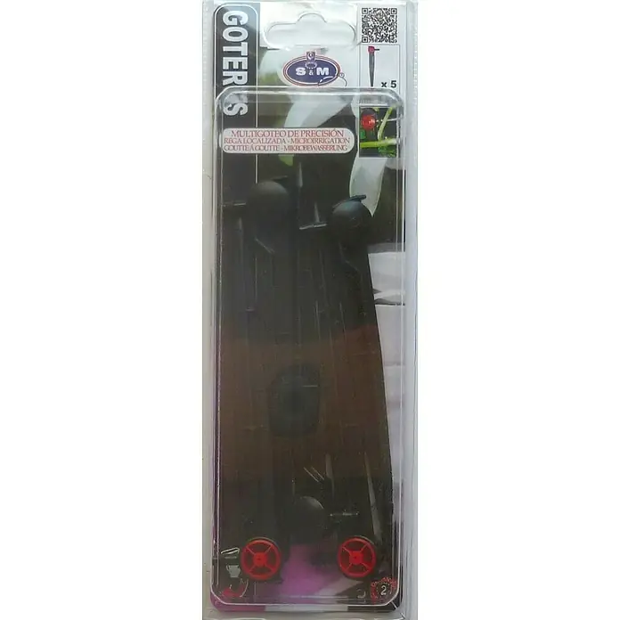 Gotero final autocompensado con estaca final - 5 ud., 2 l/h