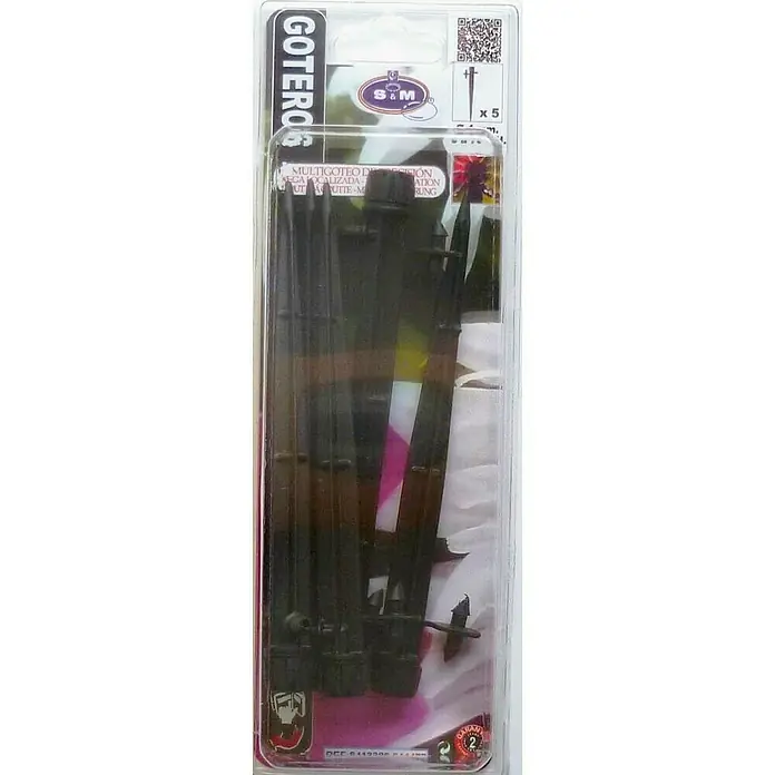 Gotero lineal regulable con estaca - Diámetro: 4 mm, 5 ud.
