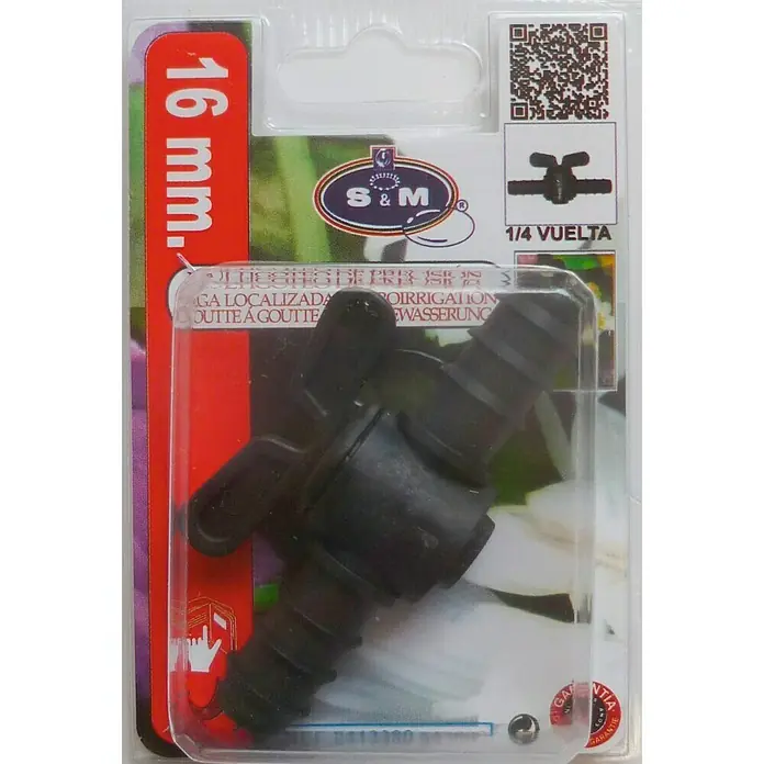 Llave de paso goteo - Diámetro conexión: 16 mm