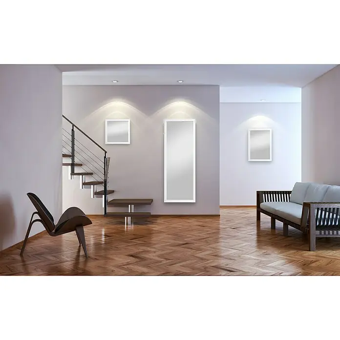 Rahmenspiegel Kathi - 48 x 68 cm, Weiß glänzend - Stimmungsaufnahme