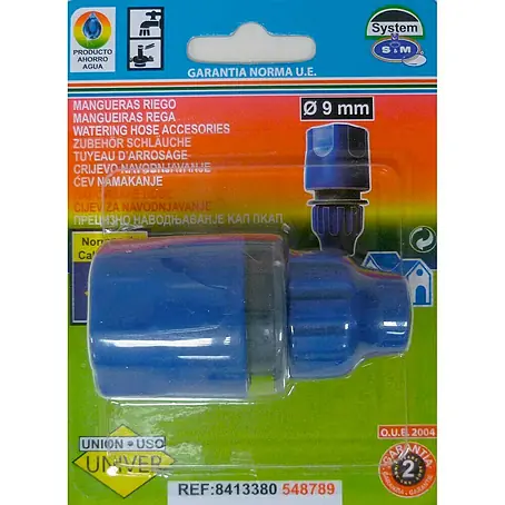 Conector para manguera helicoidal