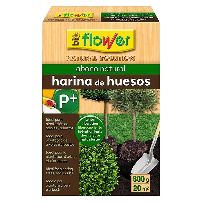 Flower Abono natural harina de huesos - 800 g