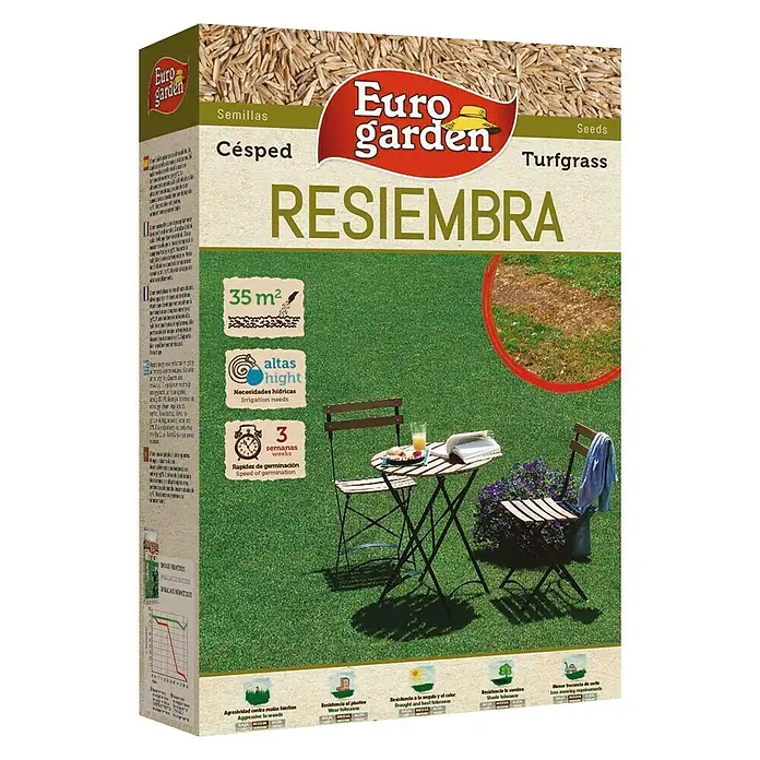 Euro Garden Semillas para césped Resiembra - 1 kg