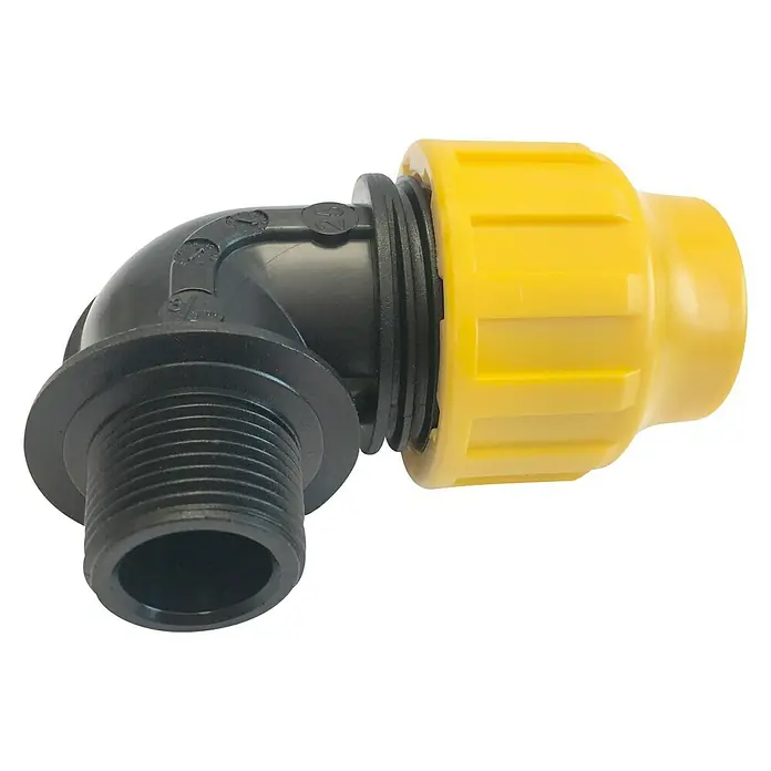 Codo angular montaje rápido macho - Diámetro: 25 mm, ¾″