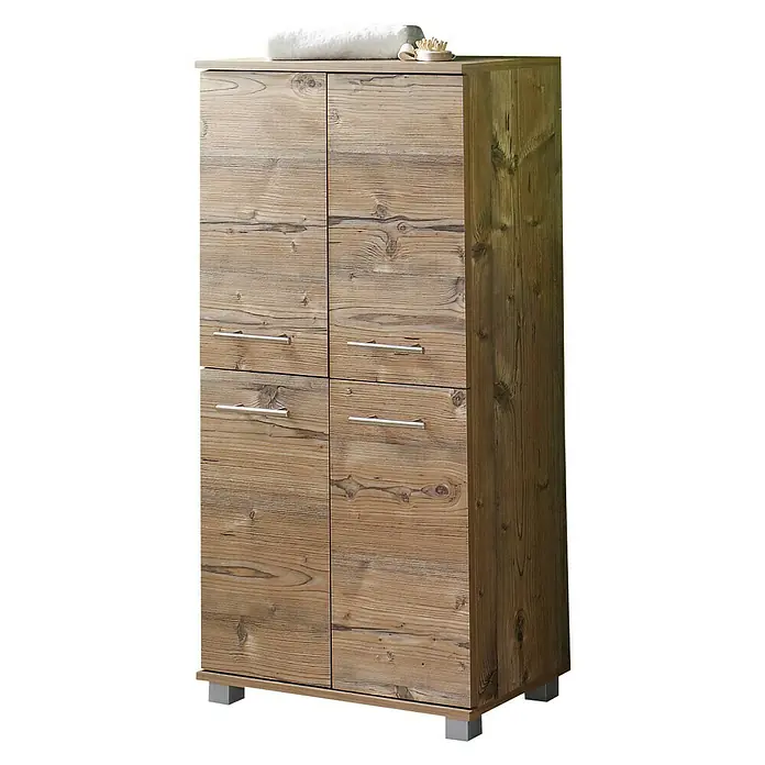 Schildmeyer Isola Highboard - 60 x 33 x 117 cm, Silberfichte - Rechte Seitenansicht