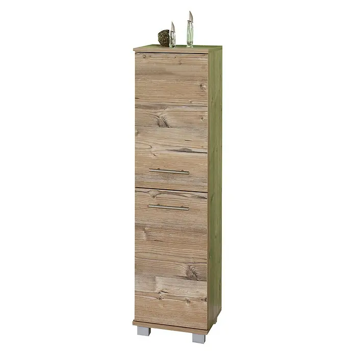 Schildmeyer Isola Highboard - 30,5 x 33 x 117 cm, Silberfichte - Rechte Seitenansicht