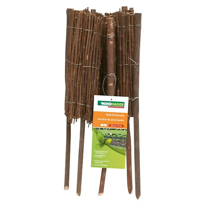 Windhager Beeteinfassung Typ 11 - Weide, 100 x 35 cm