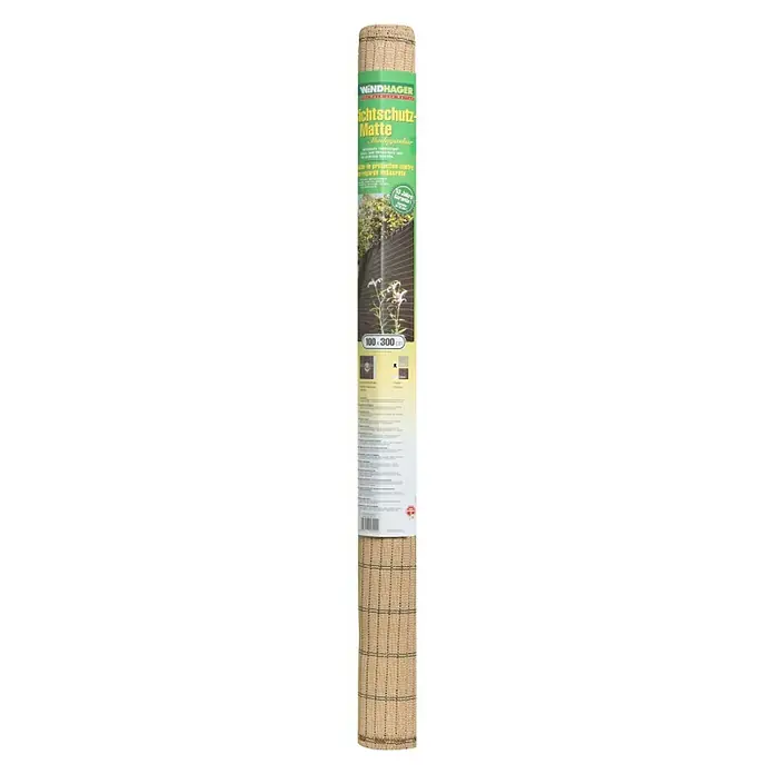 Windhager Zaštita od pogleda od trske Madagascar - D x V: 3 x 1 m, Pijesak, HDPE tkanje