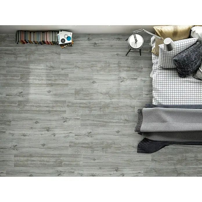 Pavimento porcelánico Wild - 23,3 x 120 cm, Gris