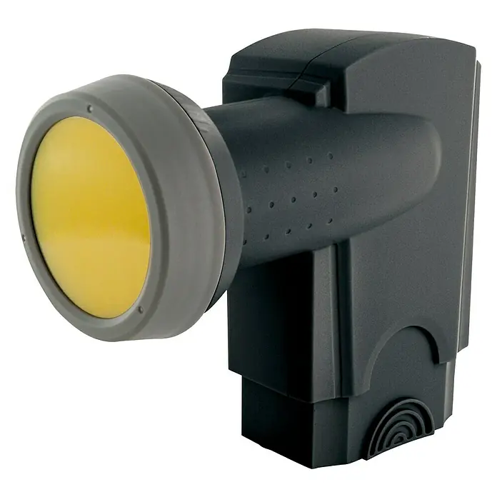 Schwaiger Quad LNB - 0,2 dB, 40 mm, Anthrazit, 4-fach - Vorderansicht