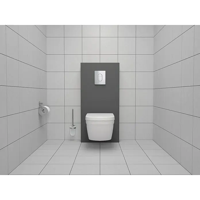 Grohe Essentials Conjunto de escobilla - Con soporte, Cromo, Brillante
