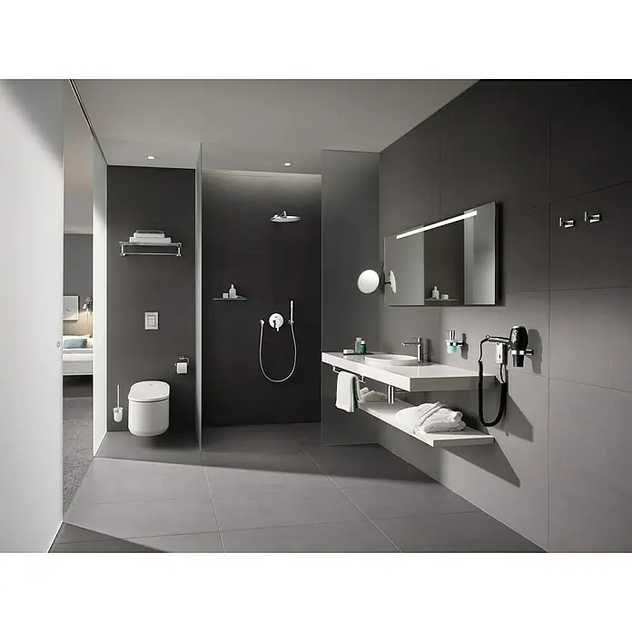 Grohe Brausearm Rainshower - Länge: 38 cm, ½″, Gebogen