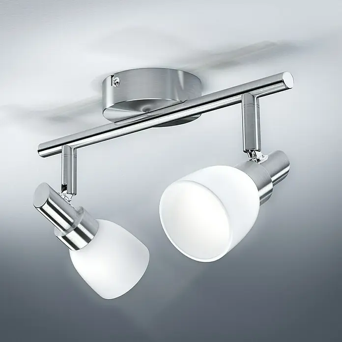 Ledvance Regleta LED 827 - 4 W, L x An x Al: 27,5 x 8 x 16 cm, Blanco/Plateado, Blanco cálido - Vista de perfil izquierdo