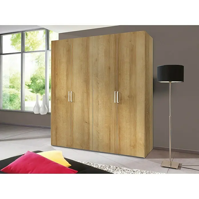 Express Möbel Drehtürschrank Brooklyn - L x B x H: 58 x 200 x 216 cm, Riviera Eiche, Ohne Spiegel - Stimmungsaufnahme