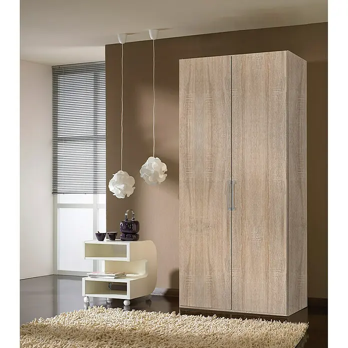 Express Möbel Drehtürschrank Brooklyn - L x B x H: 58 x 100 x 216 cm, Sonoma Eiche, Ohne Spiegel - Stimmungsaufnahme