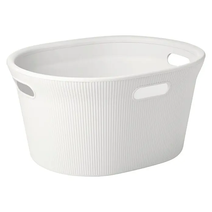 Tatay Baobab Cesta de ropa - 43,5 x 51 x 26 cm, Blanco