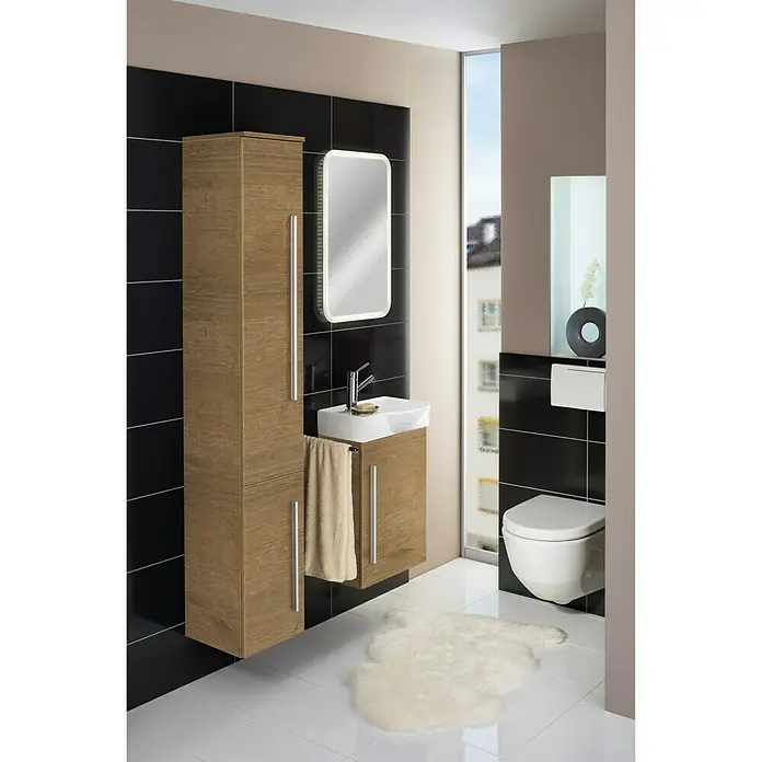 Camargue Stella K welcome Waschtischunterschrank - 44 x 24,3 x 60 cm, Berg Eiche, Matt - Stimmungsaufnahme