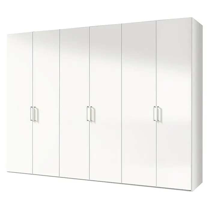 Express Möbel Drehtürschrank Brooklyn - L x B x H: 58 x 300 x 216 cm, Weiß, Ohne Spiegel - Rechte Seitenansicht