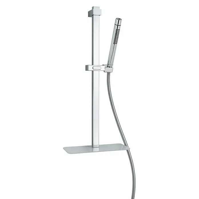 Camargue Tuš set - Visina: 65 cm, Razmak provrta: Varijabilno, S policom, Krom