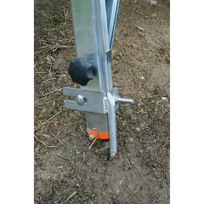 Krause Set ladderspikes - Geschikt voor: Boomdoorsnedes 64 x 25 mm tot 97 x 25 mm, Aluminium - Toepassingsvoorbeeld