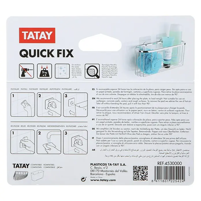 Tatay Kit de fijación Quick Fix - Transparente