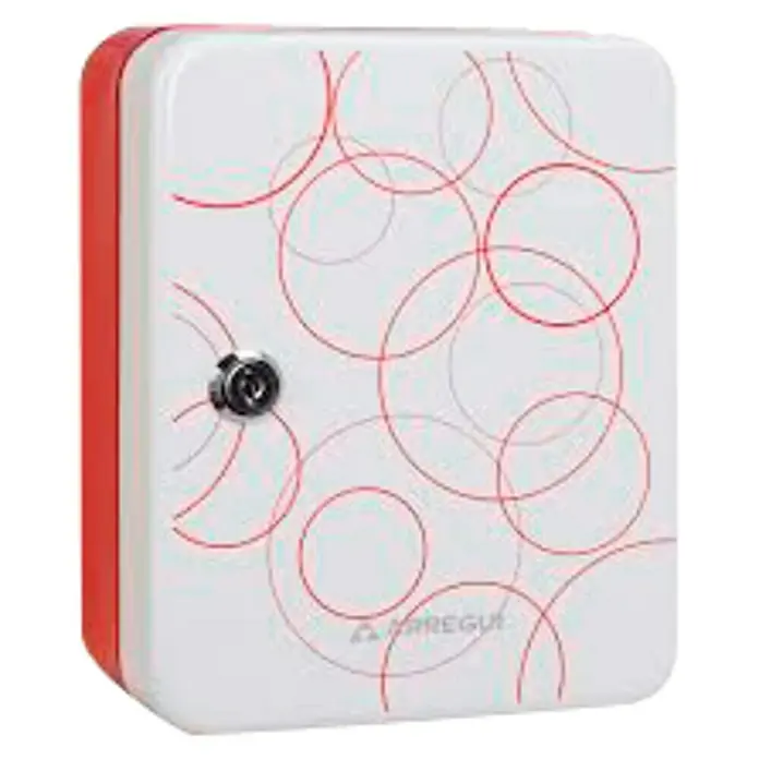 Arregui Armario para llaves Red Ring - L x An x Al: 6 x 16 x 20 cm, Rojo