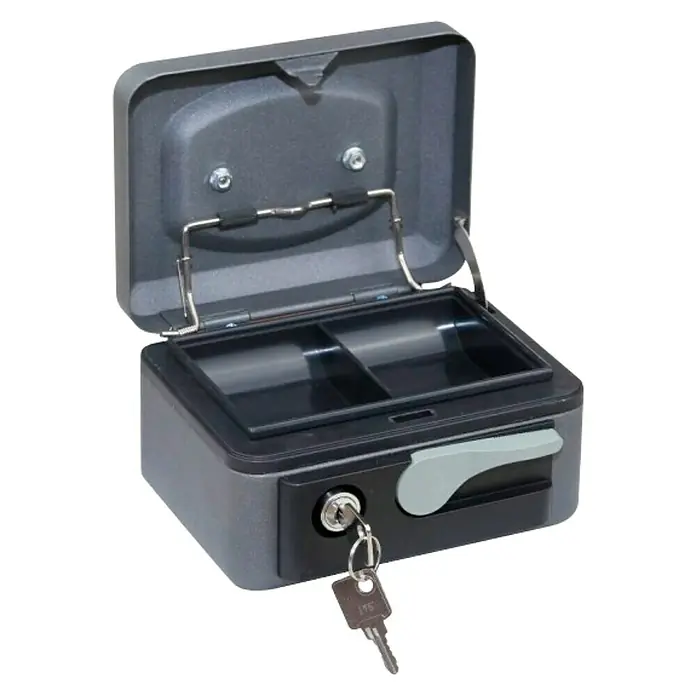 Arregui Pop Up Caja de caudales C-9726 - L x An x Al: 20 x 16 x 9 cm, Gris grafito
