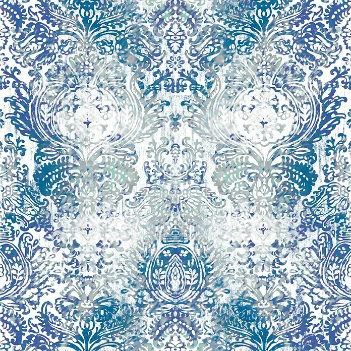Cortina con ollaos Phoenix Cristel - 140 x 260 cm, 100% poliéster, Azul