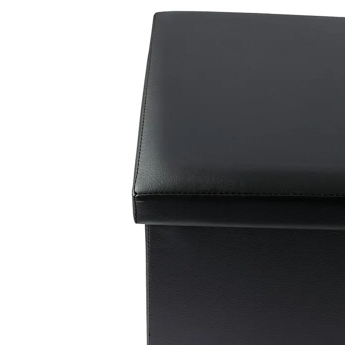Puf Cuadrado - Negro, L x An x Al: 37 x 38 x 38 cm
