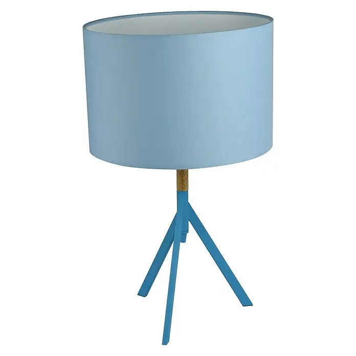 Tween Light Tischleuchte rund Lova - 60 W, Ø x H: 300 mm x 49 cm, Blau - Vorderansicht
