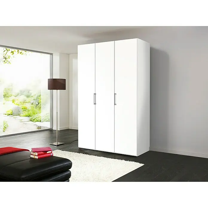 Express Möbel Drehtürschrank Brooklyn - L x B x H: 58 x 150 x 216 cm, Weiß, Ohne Spiegel - Linke Seitenansicht
