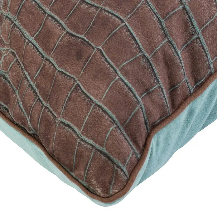 Cojín Animal print Rebecca - Marrón, 43 x 43 cm, 95 % poliéster,  5 % algodón