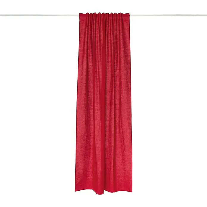 Cortina Panama - 140 x 260 cm, 100% algodón, Rojo