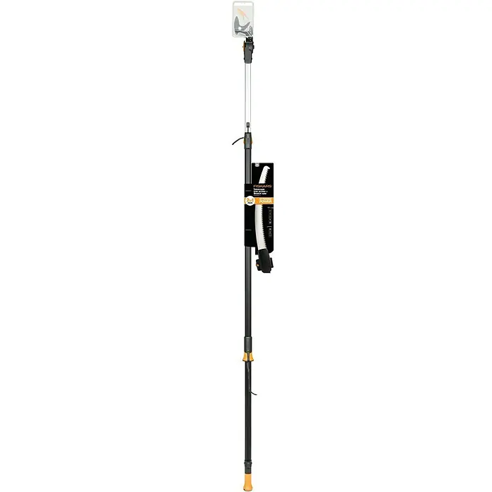 Fiskars Teleskop-Schneidgiraffe UPX86 & Baumsäge - Mit Teleskopstiel, Schneidsystem: Bypass, Max. Aststärke: 32 mm - Vorderansicht