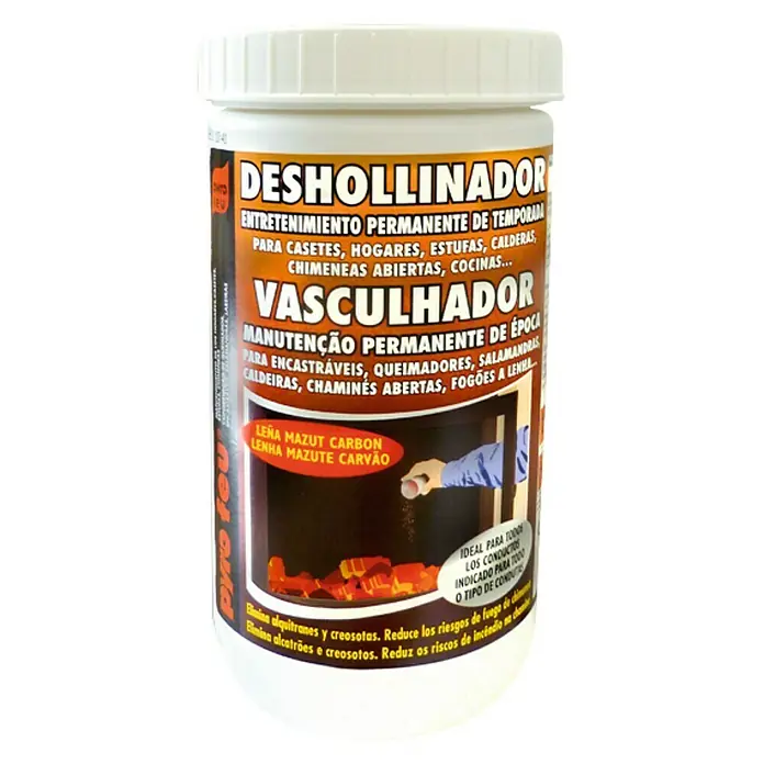Deshollinador 800 gramos - Apto para: Chimeneas
