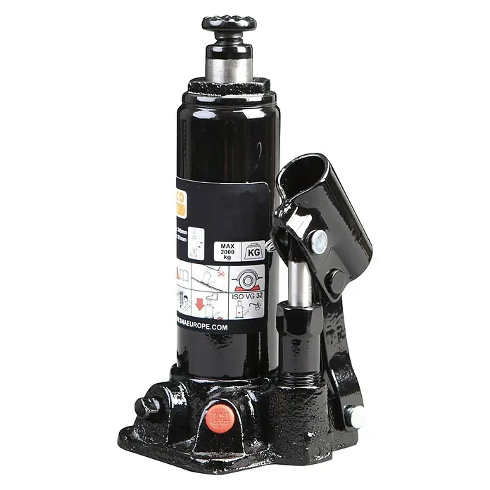 Bahco Hidraulička dizalica u obliku boce BH4S4 - Nosiva sila: 4.000 kg, Visina dizanja noža: 194 mm - 372 mm - Pogled sprijeda