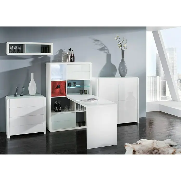 Phönix Atlanta Regal - L x B x H: 38 x 99,8 x 151 cm, Weiß - Stimmungsaufnahme
