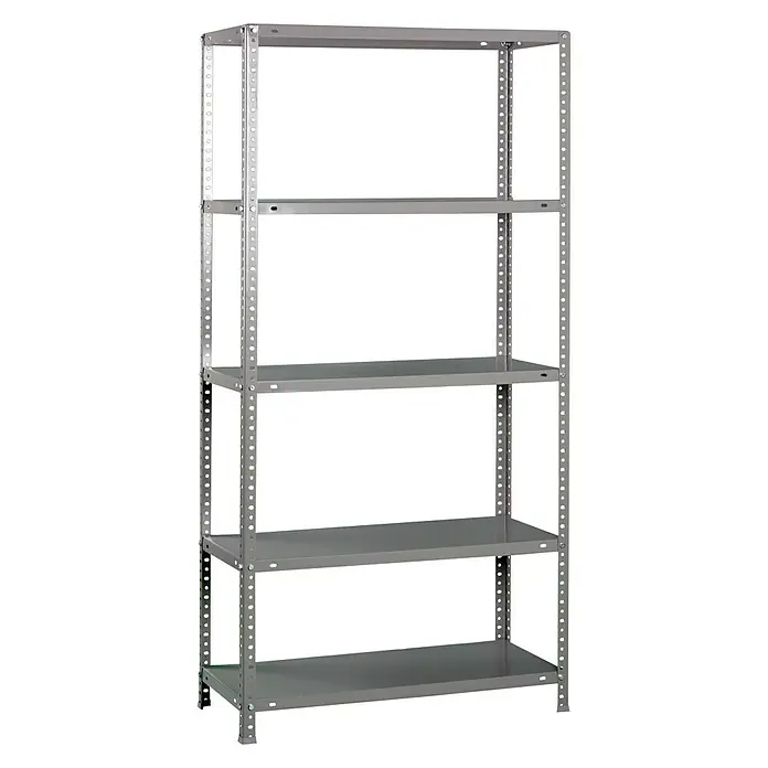 Simonrack Comfort Estantería metálica Plus - L x An x Al: 50 x 100 x 200 cm, Capacidad de carga: 100 kg/balda, Número de baldas: 5 ud., Gris