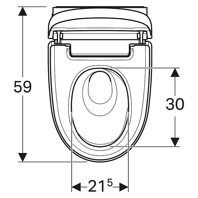 Geberit Wand-Dusch-WC-Set AquaClean Mera Classic - Spülrandlos, Mit schmutzabweisender Glasur, Spülform: Tief, WC Abgang: Waagerecht, Weiß