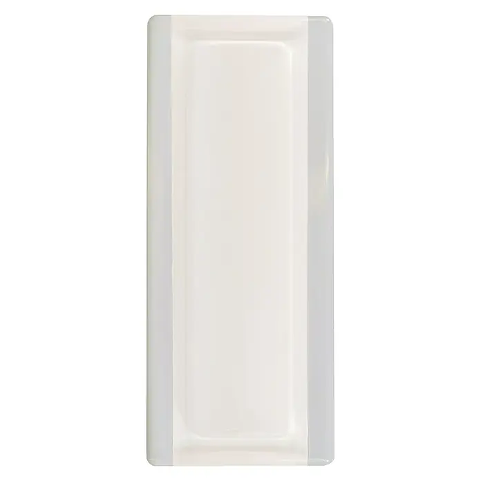 Fuchs Design Perfil de bloques de vidrio - Blanco, 18 x 8 cm, Vidrio - Vista frontal