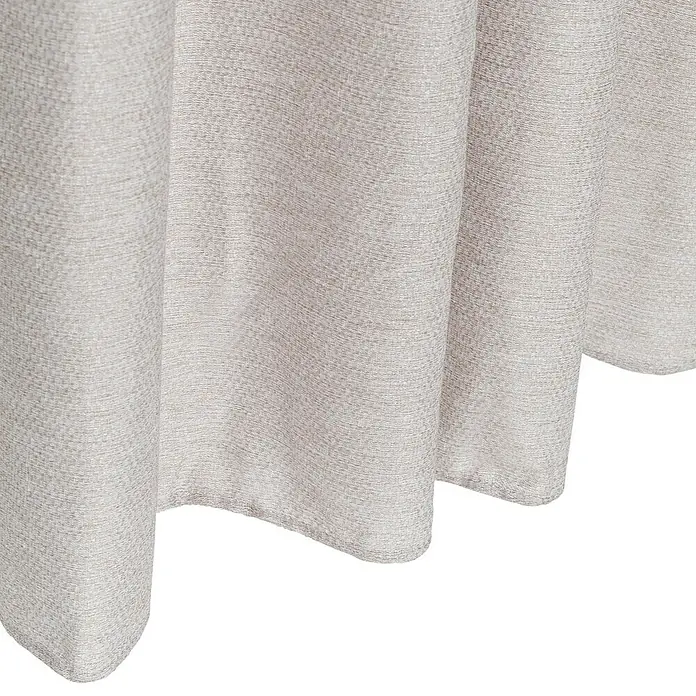 Cortina con ollaos Amanda - 140 x 250 cm, 100% poliéster, Blanco