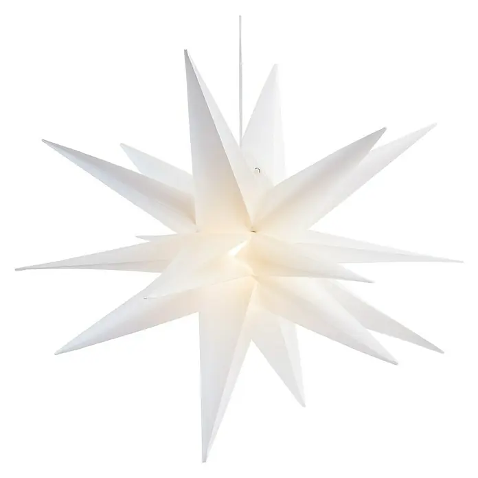 Tween Light Estrella LED colgante 3D - Para exterior, 1 luz, Diámetro: 100 cm, Blanco, Blanco cálido