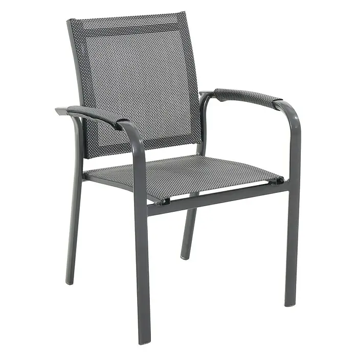 Sunfun Conjunto de muebles Maja I - 7 piezas, Antracita