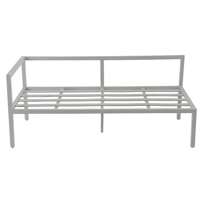 Sunfun Hannah Conjunto de muebles - 3 piezas, Aluminio, Gris claro