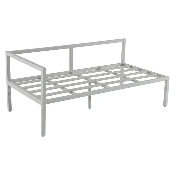 Sunfun Hannah Conjunto de muebles - 3 piezas, Aluminio, Gris claro